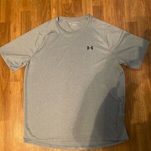 Under Armour Men's Heather Gray Short Sleeve Tee